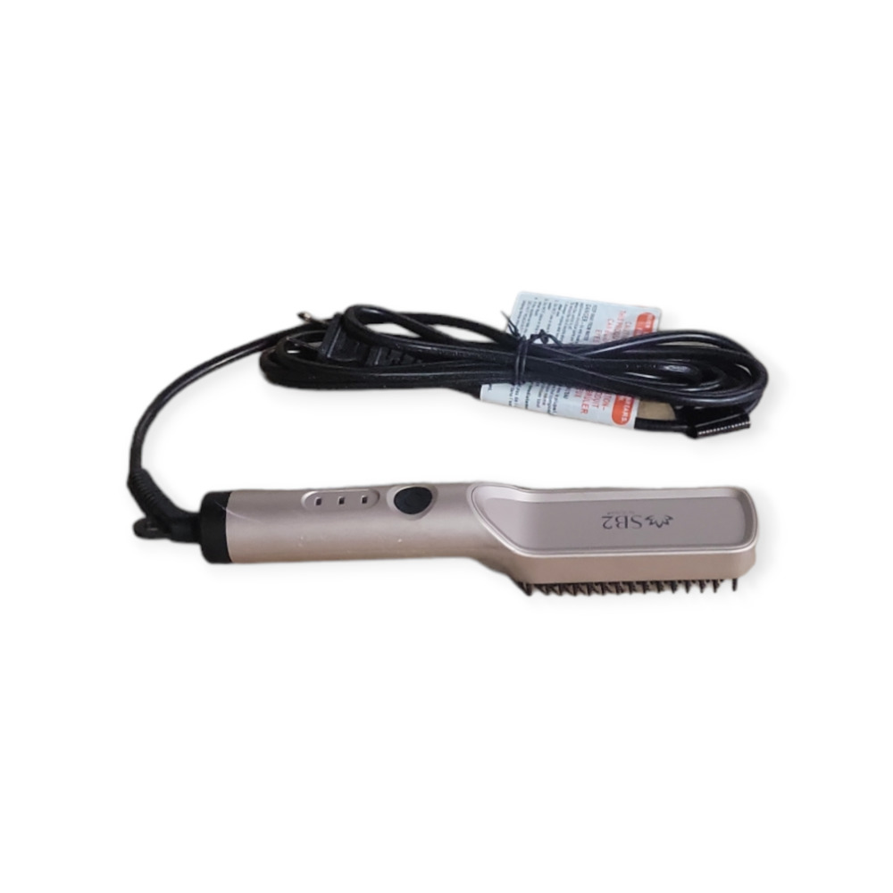 SB2 By Sutra Straightening Brush Tourmaline Infused Ceramic Bristles Brown